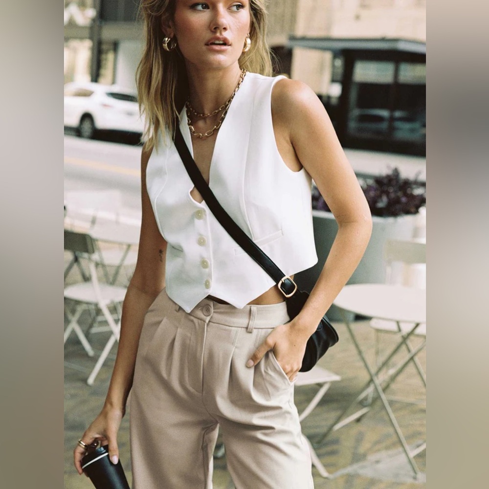 Princess Polly Lavigne Vest Top White